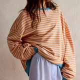 Women's Sweater Striped Oversized - Casual Wear