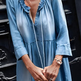 Women's Tiered Maxi Dress - Casual Wear