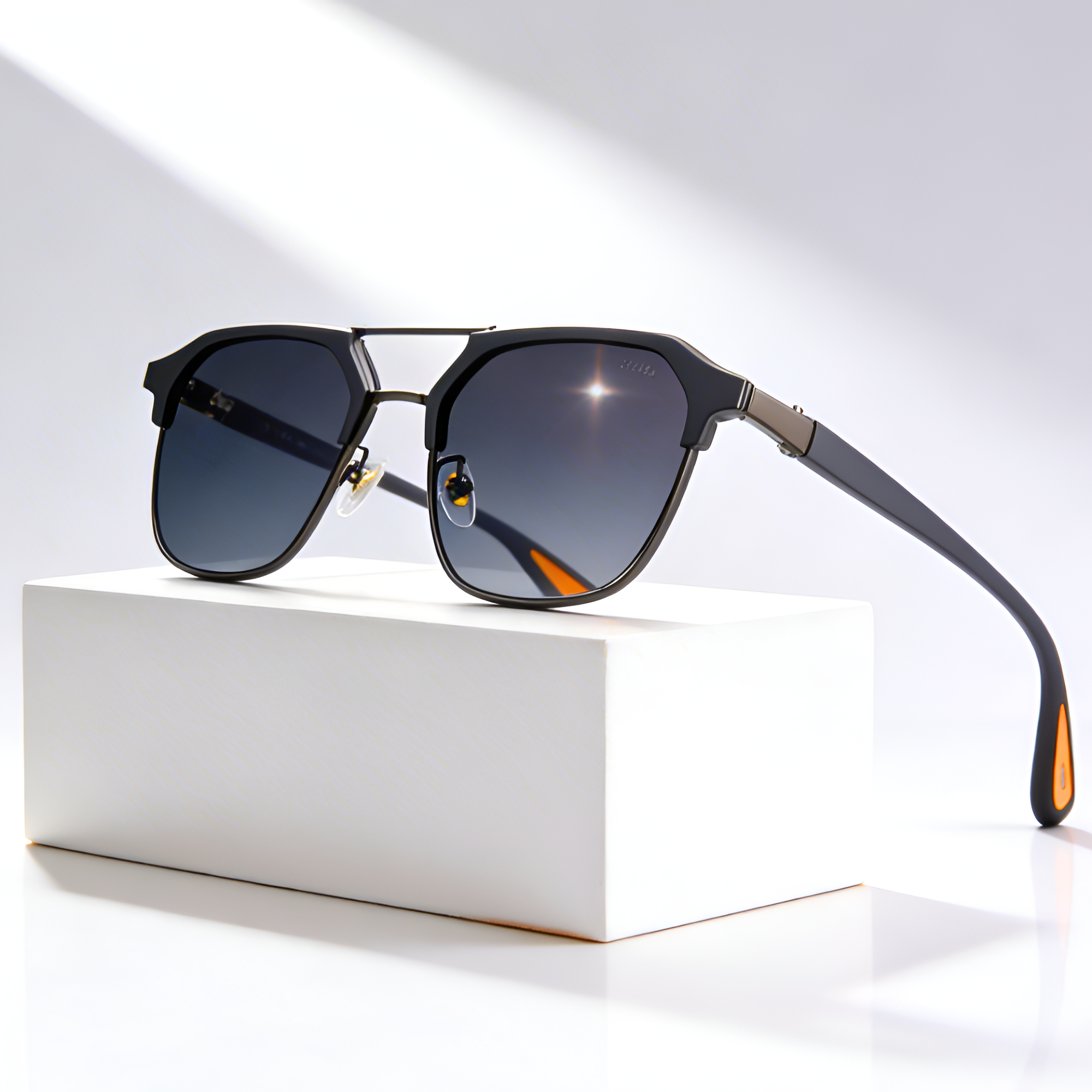 Men's Geometric Frame Polarized Sunglasses - Outdoor Driving