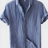 Men's Button Down Shirt - Summer Casual Wear