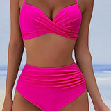 Women's Two Piece High Waisted Bikini - Summer Swimwear