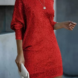 Women's Mini Dress Sequin One Shoulder - Cocktail Party