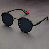 Men's Round Polarized Metal Sunglasses - Outdoor Travel