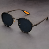 Men's Round Polarized Metal Sunglasses - Outdoor Travel
