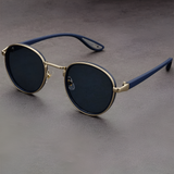 Men's Round Polarized Metal Sunglasses - Outdoor Travel