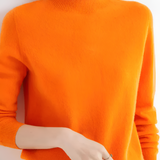 Women's Mock Neck Sweater - Office Wear