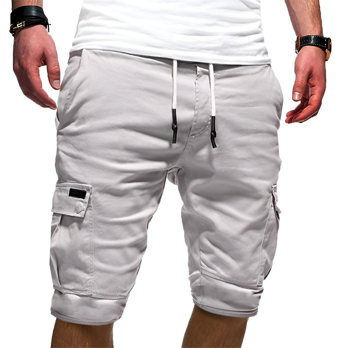 Men's Cargo Shorts Drawstring - Casual Daily Wear
