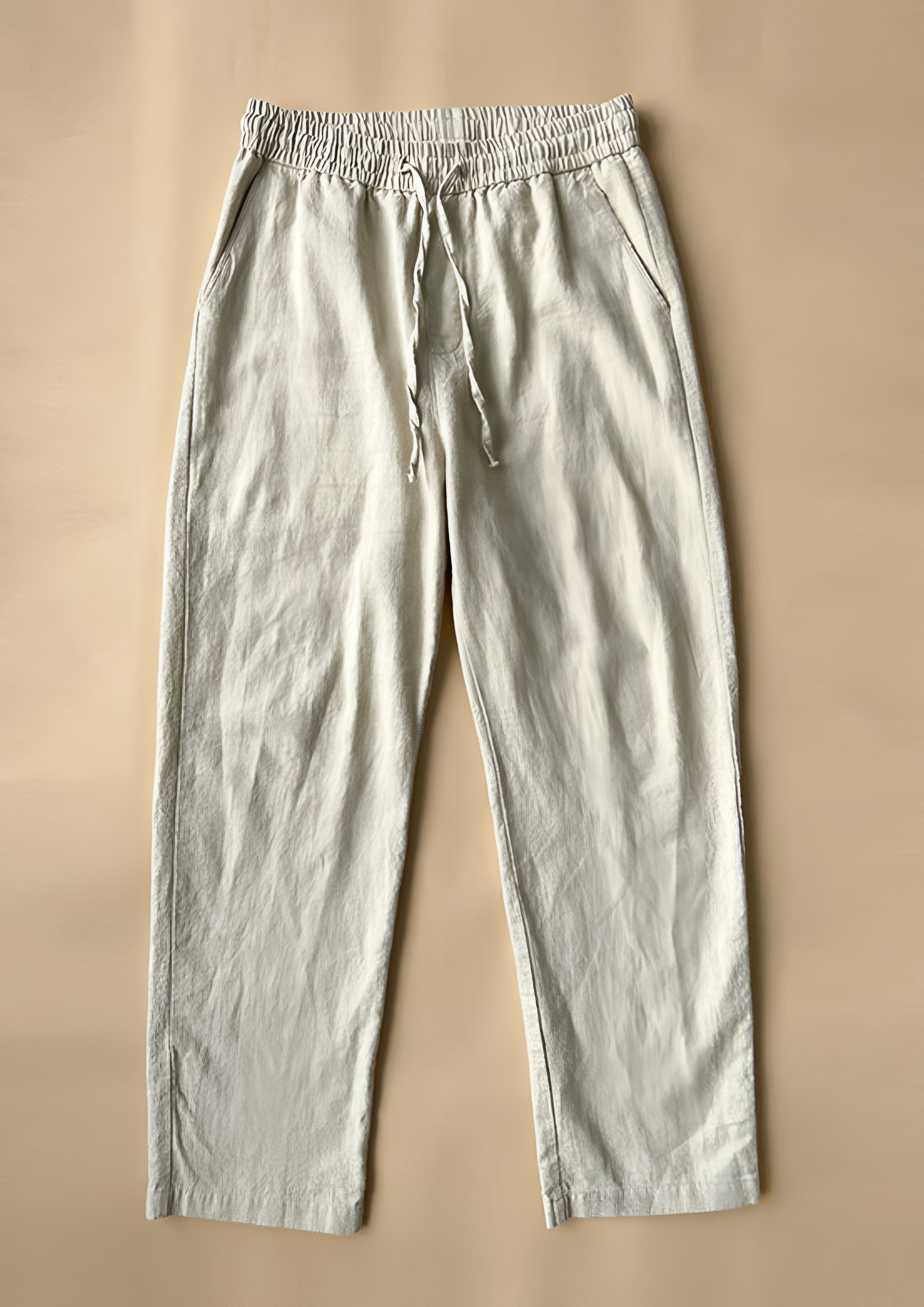 Women's Elastic Waist Pants - Summer Casual Wear