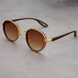 Men's Round Polarized Metal Sunglasses - Outdoor Travel