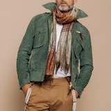 Men's Slim Fit Suede Harrington Jacket - Casual Wear