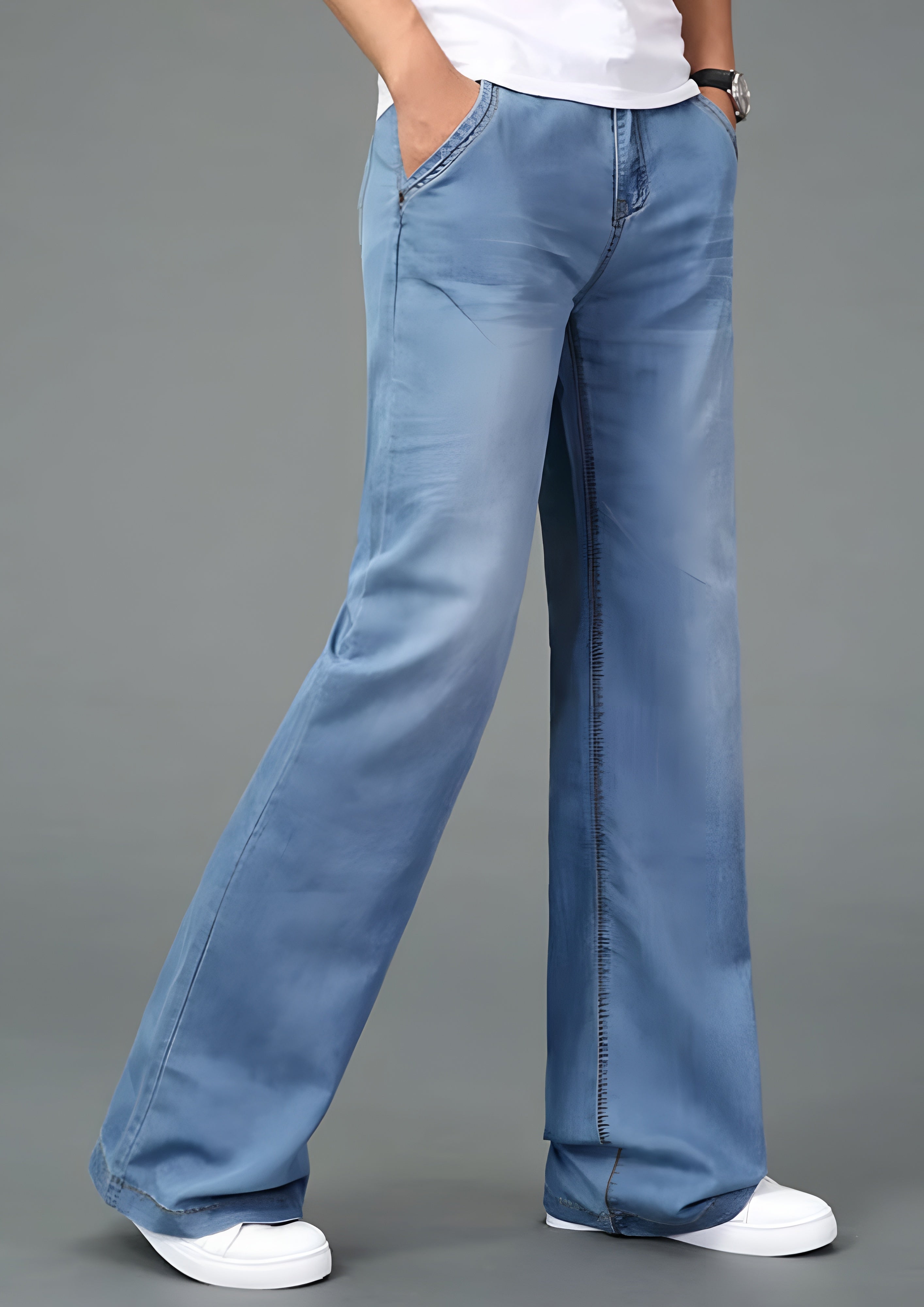 Women's Wide Leg Bootcut Jeans - Streetwear