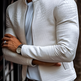 Men's Crocodile Embossed Slim Fit Jacket - Casual Outerwear