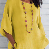 Women's Oversized Boxy Blouse - Casual Summer Wear