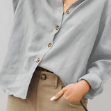 Women's Button Down Shirt - Summer Casual Wear