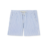 Men's Striped Drawstring Waist Shorts - Casual Beachwear