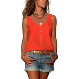 Women's Sleeveless Tank Top - Casual Summer Wear