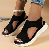 Women's Knitted Open Toe Sport Sandals - Casual Walking