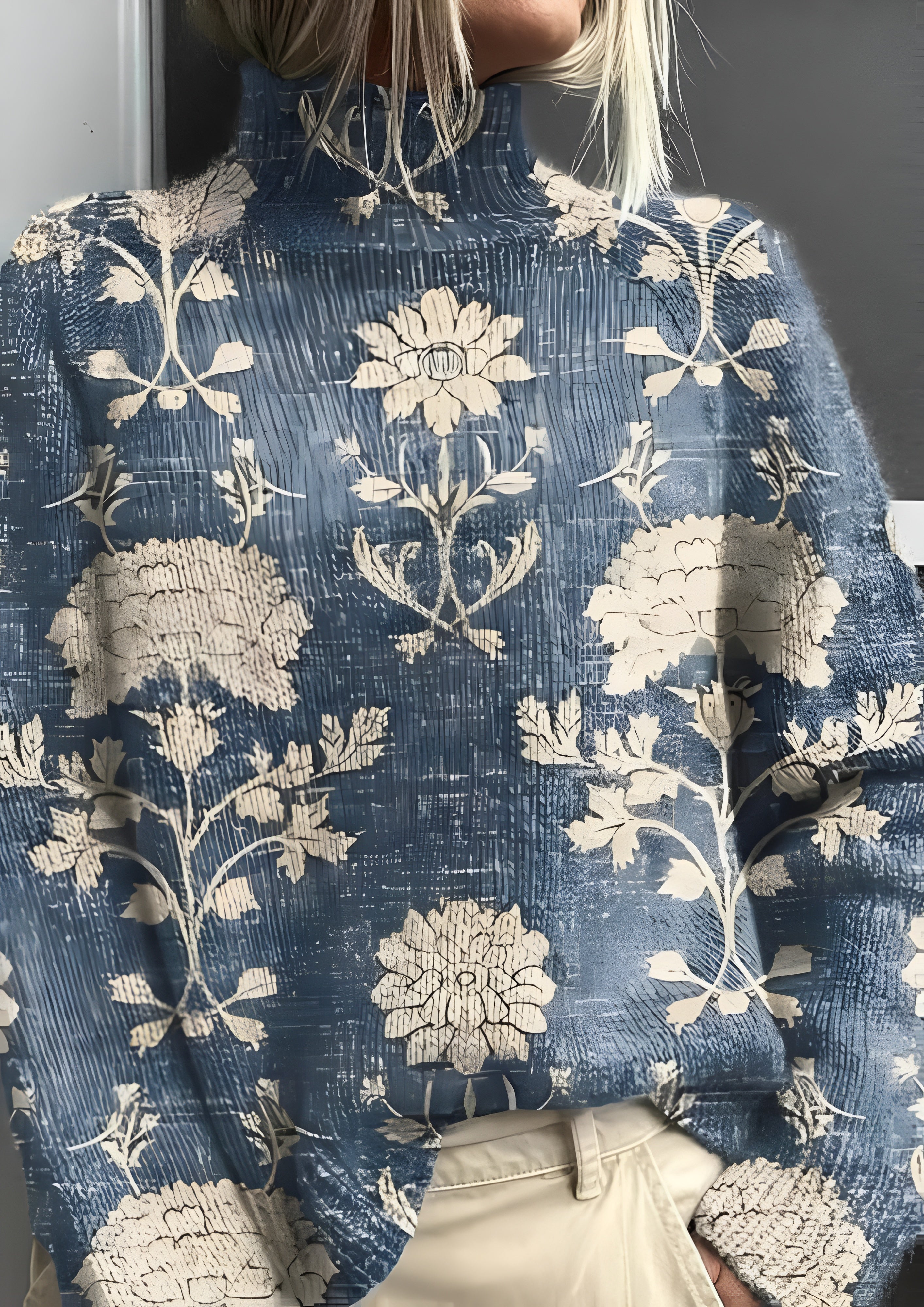 Women’s Mock Neck Sweater - Winter Wear