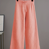 Women's Knit Wide Leg Sweater Set - Casual Loungewear
