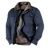 Men's Sherpa Lined Padded Jacket - Outdoor Casual Wear