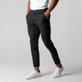 Men's Slim Fit Chino Pants Gray Tailored - Smart Casual Wear
