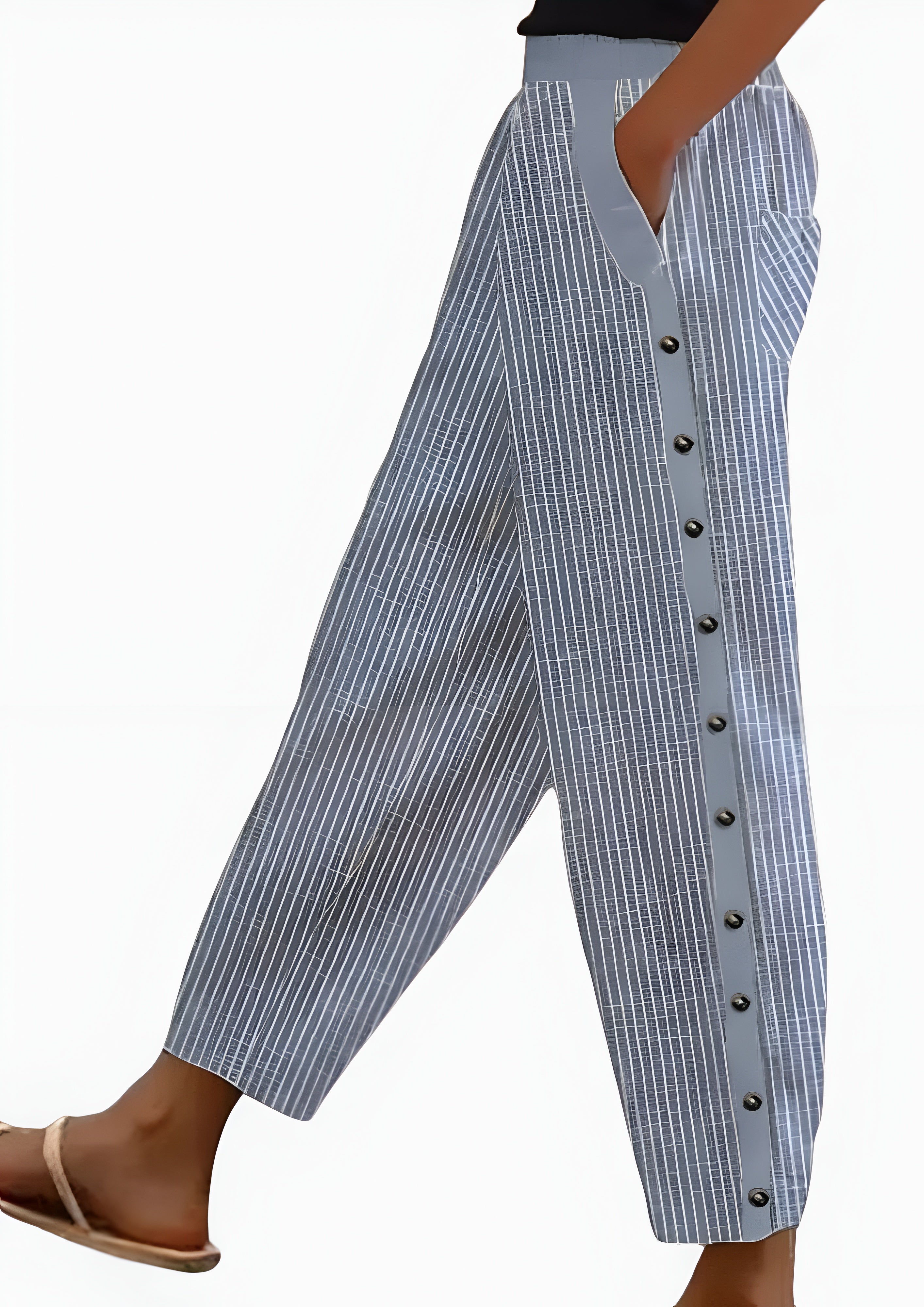 Women's Striped Trouser Pants - Summer Streetwear