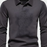Men's Long Sleeve Polo Shirt - Casual Wear