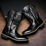 Men's Square Toe Western Boots - Casual Outdoor