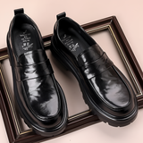 Men's Chunky Platform Penny Loafers - Business Casual