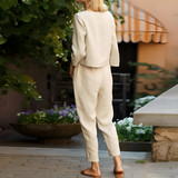 Women's Long Sleeve Two Piece Set - Casual Daily Wear