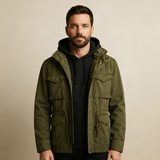 Men's Multi-Pocket Field Jacket - Outdoor Casual