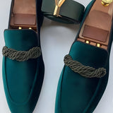 Men's Faux Leather Loafers - Casual Office Wear