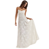 Women's Floral Corset Maxi Dress - Formal Occasion