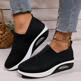 Women's Mesh Wedge Slip On Sneakers - Daily Walking