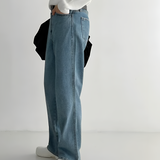 Men's Wide Leg Relaxed Fit Trousers - Casual Everyday Wear