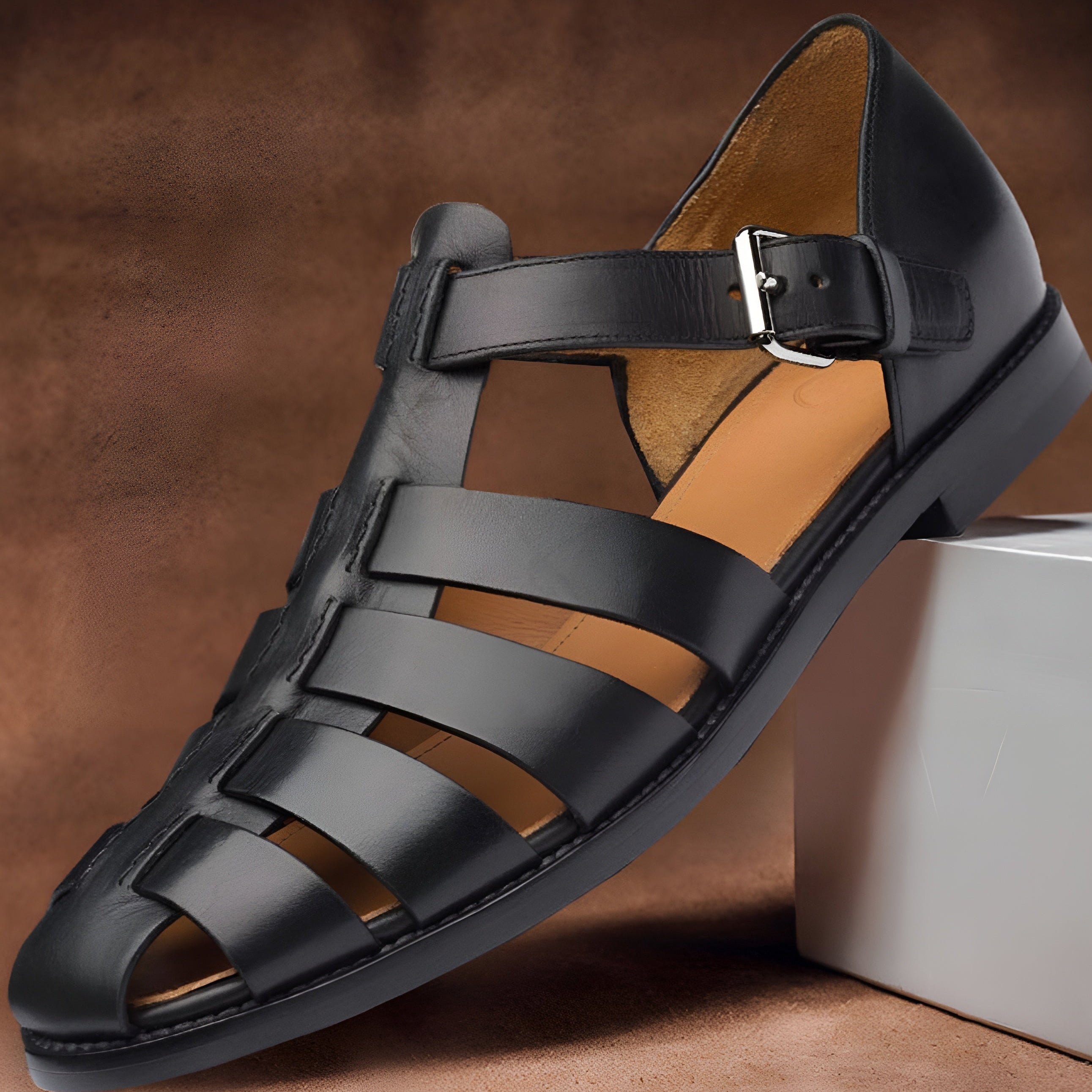 Women's Close Toe Woven Sandals - Summer Casual Wear