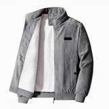 Men's Corduroy Bomber Jacket - Casual Winter Wear