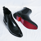 Men's Cap Toe Leather Chelsea Boots - Formal Events