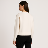 Women's Crew Neck Knit Sweater - Casual Wear