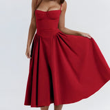 Women's Midi Dress Corset Skirt - Date Night