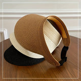 Women's Wide Brim Sun Visor - Summer Wear