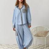 Women's Pajama Set Button Down - Loungewear