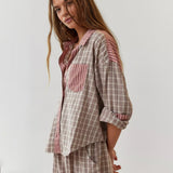 Women's Pajama Set Button Down - Loungewear