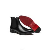 Men's Cap Toe Leather Chelsea Boots - Formal Events