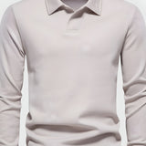Men's Long Sleeve Polo Shirt - Casual Wear