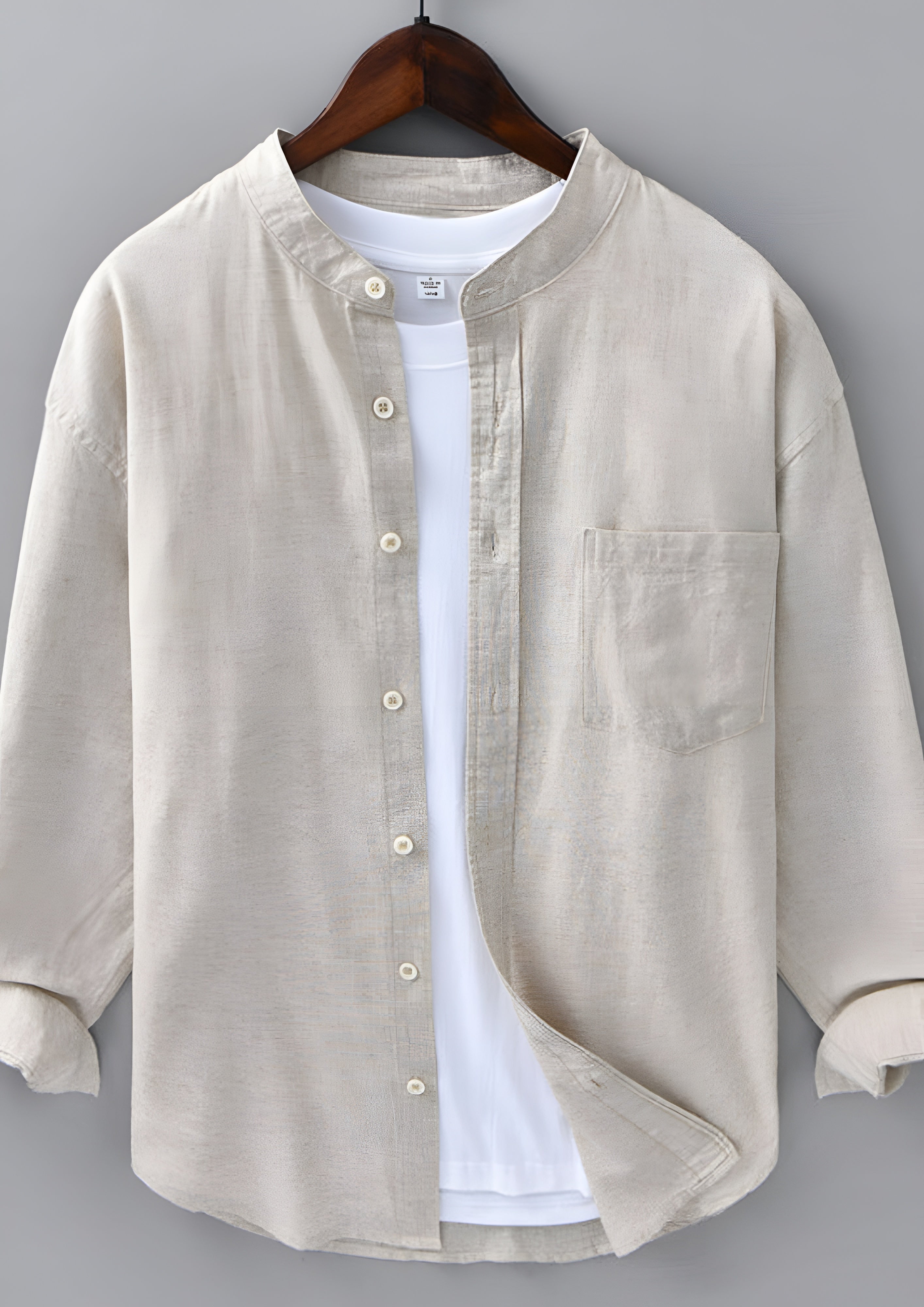 Men's Long Sleeve Button Down Shirt - Summer Casual Wear