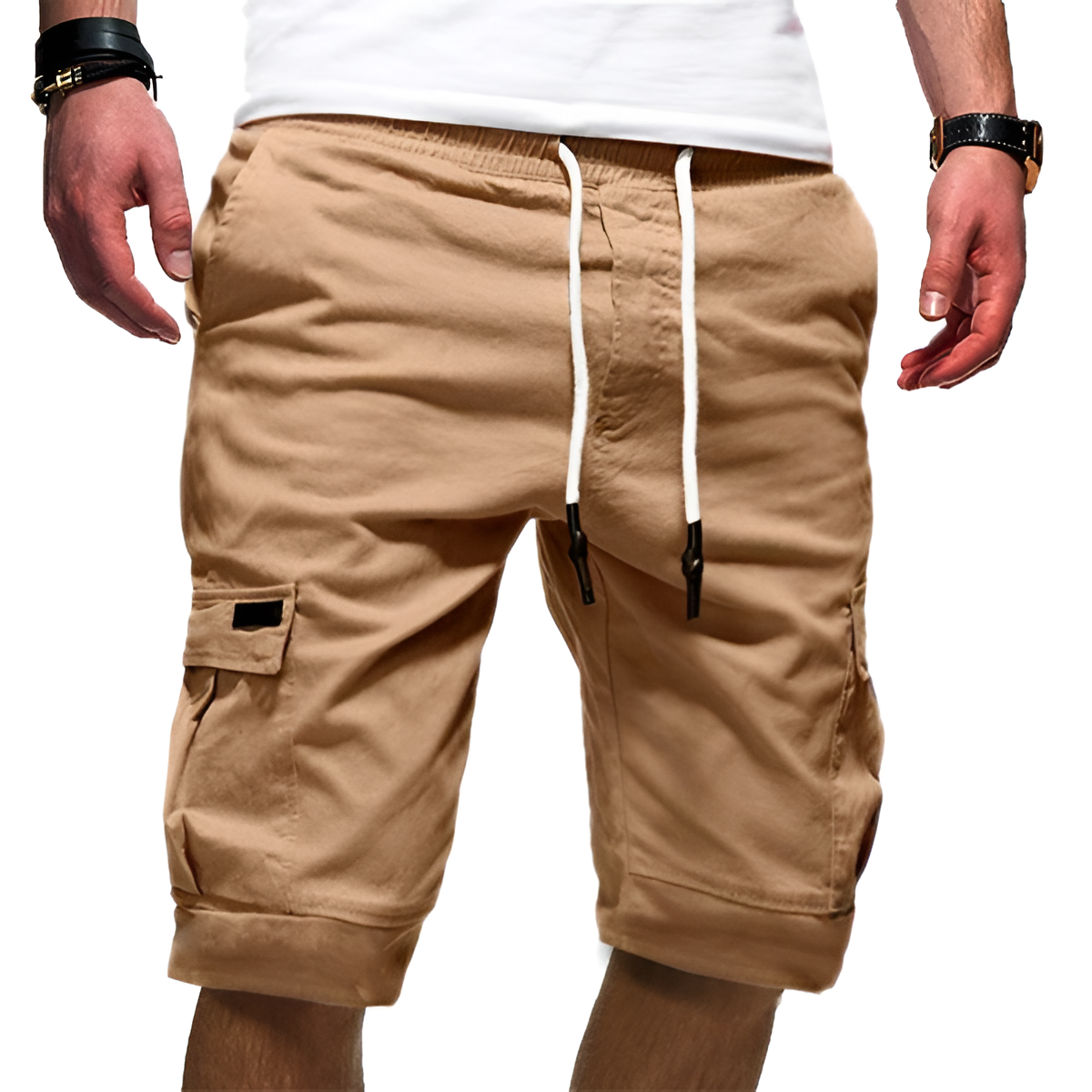 Men's Cargo Shorts Drawstring - Casual Daily Wear
