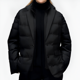 Women's Quilted Blazer Jacket - Professional Commute