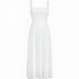 Women's Square Neck Strappy Midi Dress - Cocktail Party