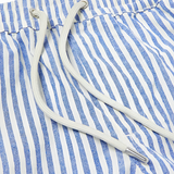 Men's Striped Drawstring Waist Shorts - Casual Beachwear